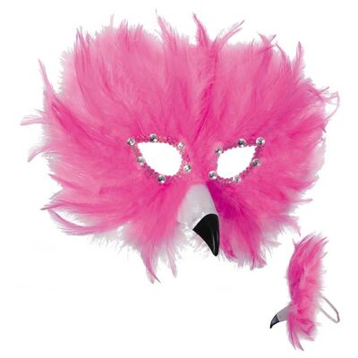 Rosa Flamingo-Maske