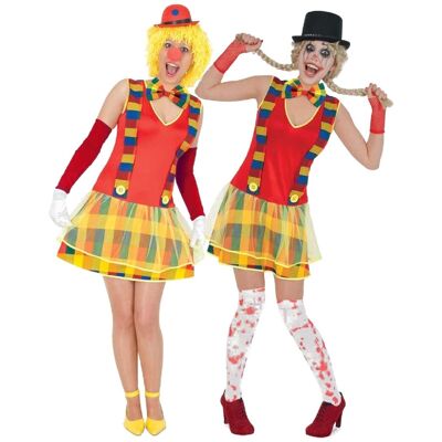 Costume da clown adulto taglia 36