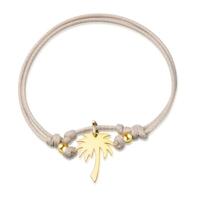 PALMIER - bracelet nude - gold