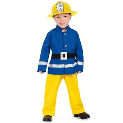 Kinder-Feuerwehrmann-Kostüm, 116 cm