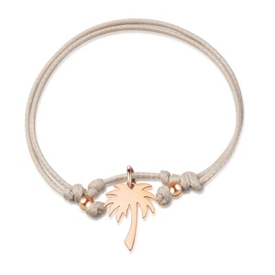 PALMIER - pulsera nude - oro rosa