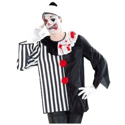 Horror-Clown-Kostüm für Erwachsene, Größe XL