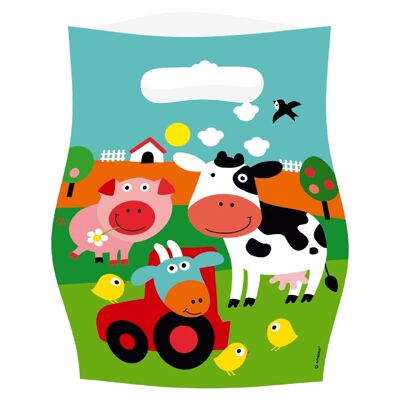 8 Sachets de Fête Farm Fun Anniversaire