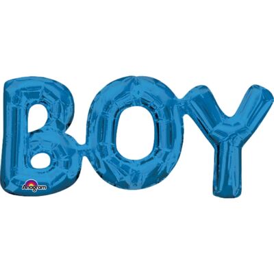 Ballon Aluminium "Boy" Bleu