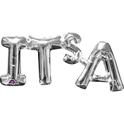 Ballon Aluminium "It'S A" Argent