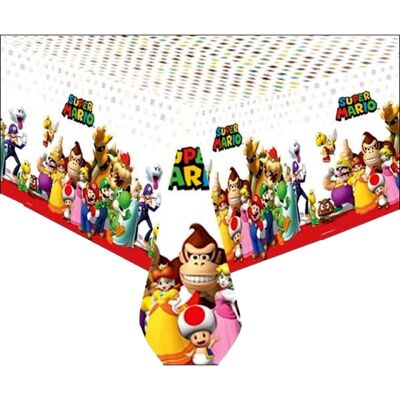 Mario Birthday Tablecloth 120 x 180 Cm