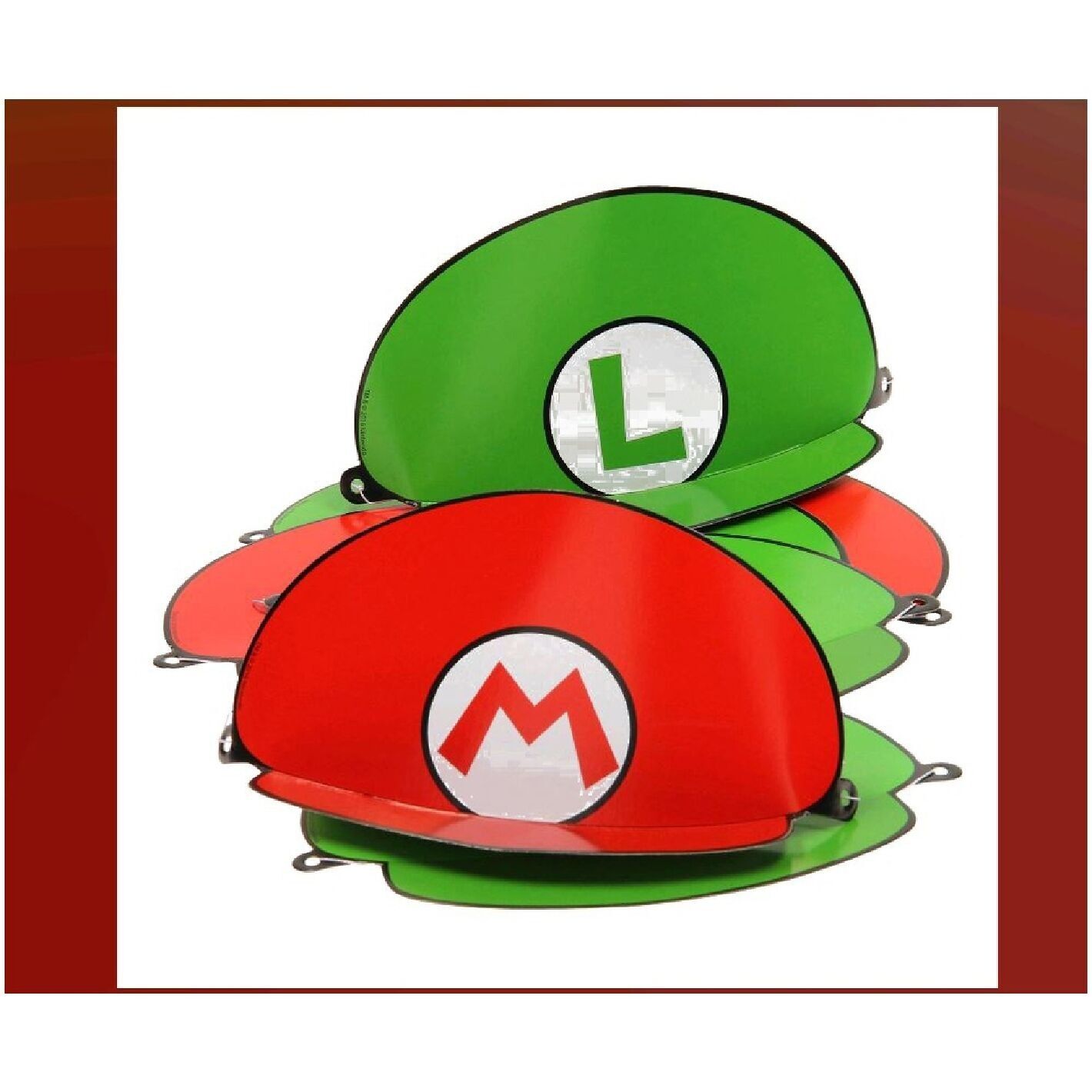 8 Chapeaux de Fête Mario Anniversaire