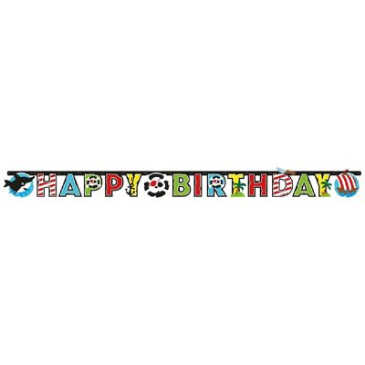 Guirnalda de letras de papel de feliz cumpleaños