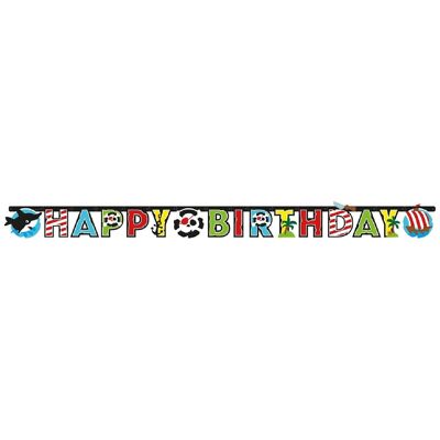 Ghirlanda di lettere di carta di buon compleanno