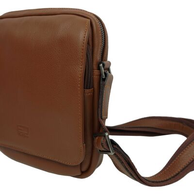 Leather bag with flap Eliott Clarke 39602