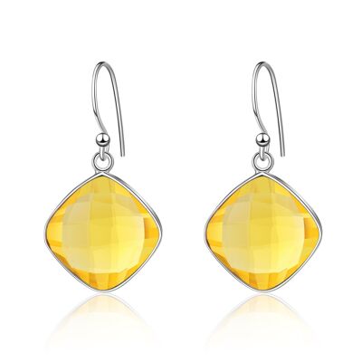 DAHLIA - Boucles d'oreilles - jaune - quartz (jaune)