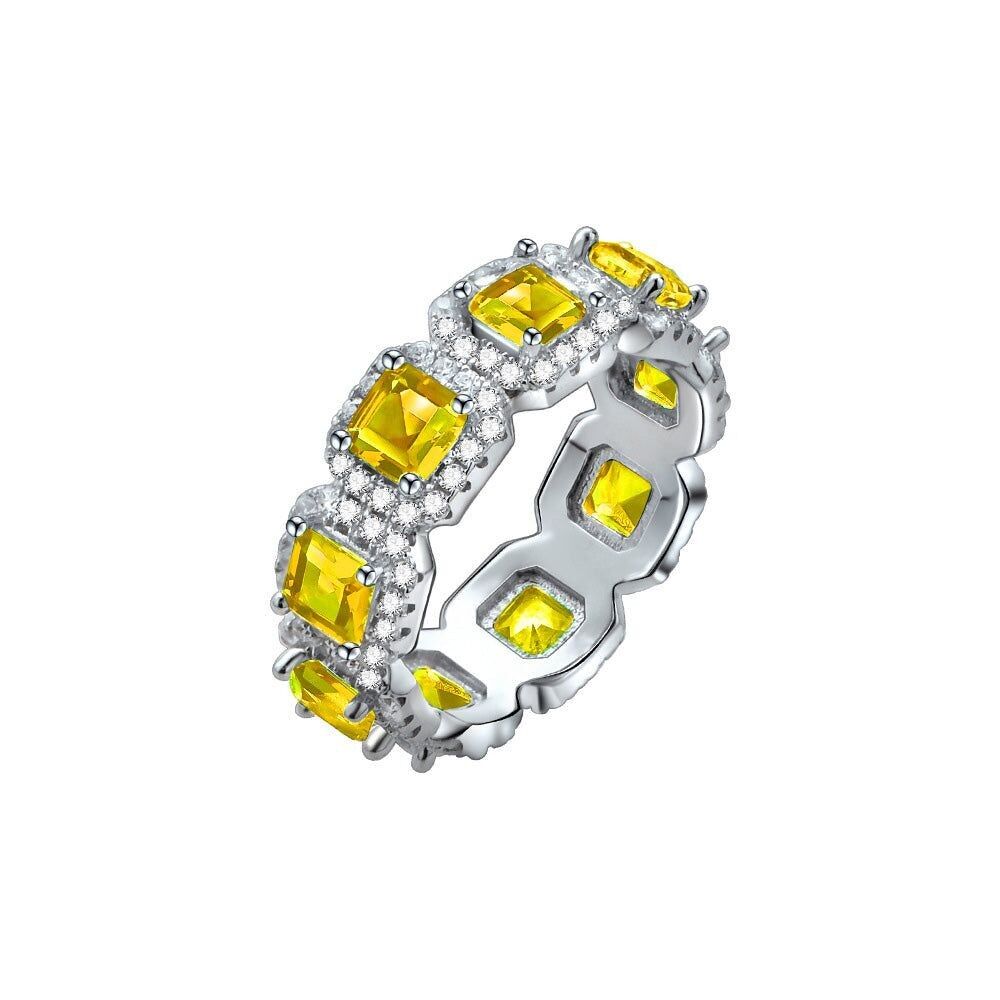 YELLOW BAGUETTE RING