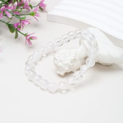 Pulsera de Cuarzo Transparente - Pureza y Elegancia Natural