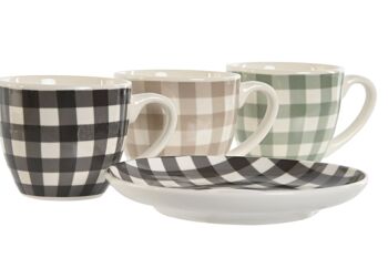 SERVICE À CAFÉ 6 PORCELAINE 8,5X6,2X5,5 90ML, VICHY PC209509 2