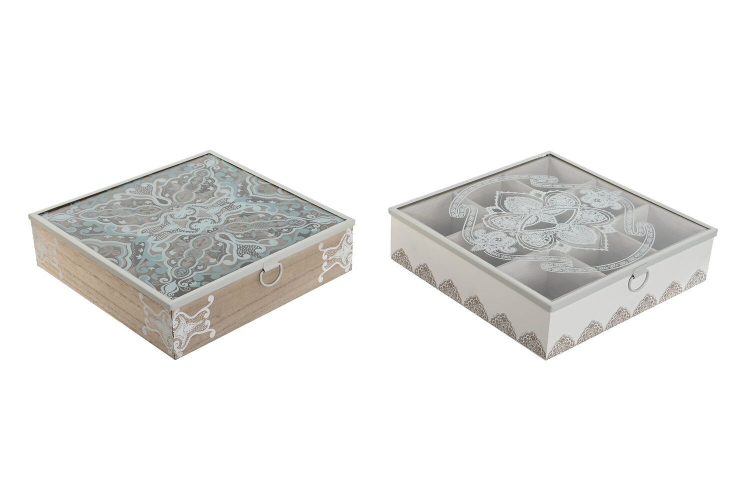 SCATOLA PER INFUSO IN MDF 24X24X6,5 DELHI 2 SURT. PC211245