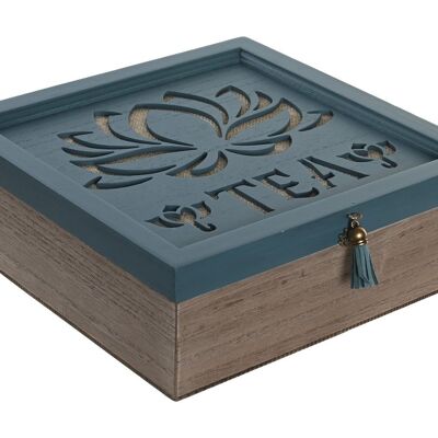 CAJA INFUSIONES MDF 24X24X8 NATURAL PC205899