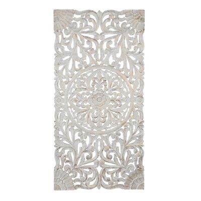Cabecero Cama Mdf 180X4X90 Mandala Decape Blanco MB199416