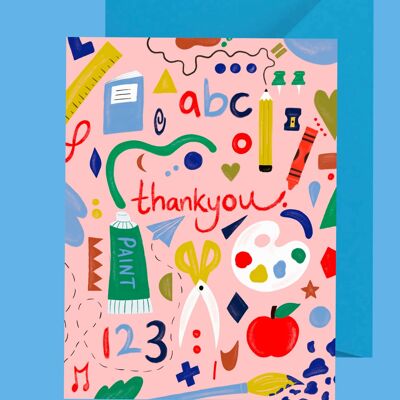 Carta dell'insegnante di ringraziamento