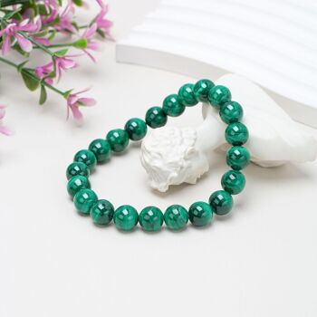 Bracelet Malachite - Connexion avec la nature et l'élégance terrestre 1