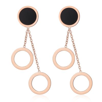 ANNE - boucles d'oreilles - or rose