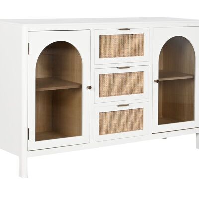 BUFFET PAULOWNIA CRISTAL 120X36X76 BLANCO MB210683