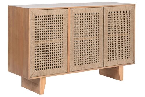 BUFFET PINO YUTE 120X36X74 3PUERTAS NATURAL MB208703