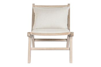 FAUTEUIL SAPIN POLYESTER 57X83X71,5 BEIGE MB203399 5