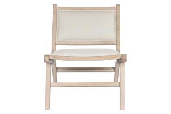 FAUTEUIL SAPIN POLYESTER 57X83X71,5 BEIGE MB203399 6