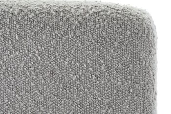 FAUTEUIL BOIS RECYCLÉ POLYESTER 81X93X83 BOUCLE MB207607 5