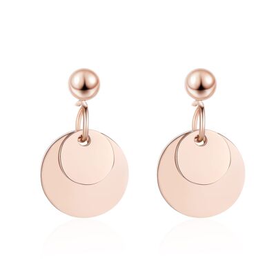 AURORE - boucles d'oreilles - or rose