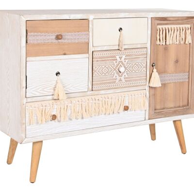 BUFFET TANNE BAUMWOLLE 106X35X81 NATUR MB201931