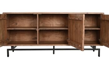 Buffet Acacia Métal 175x45x80 Naturel MB212380 4