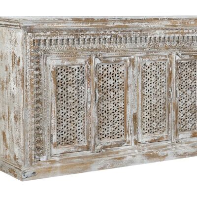 CARVED WOOD BUFFET 187X45X100 DECAPE WHITE MB208661