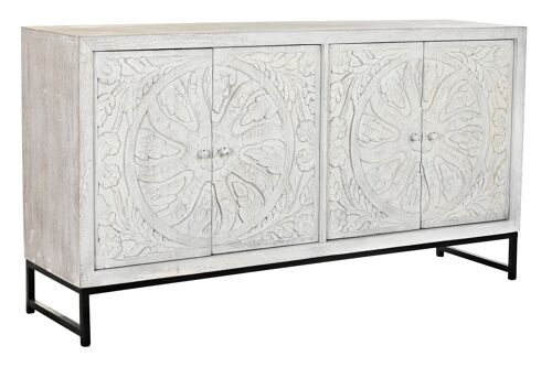 Buffet Mango Metal 150X38X80 Mandala Blanco MB200027