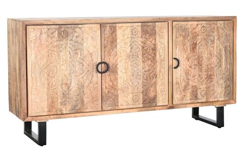 BUFFET MANGO METAL 160X40X80 MANDALA NATURAL MB200187