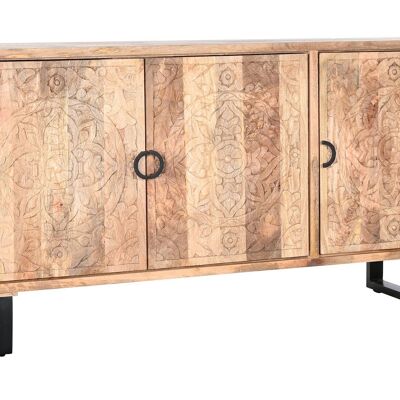 BUFFET MANGO METAL 160X40X80 MANDALA NATURAL MB200187