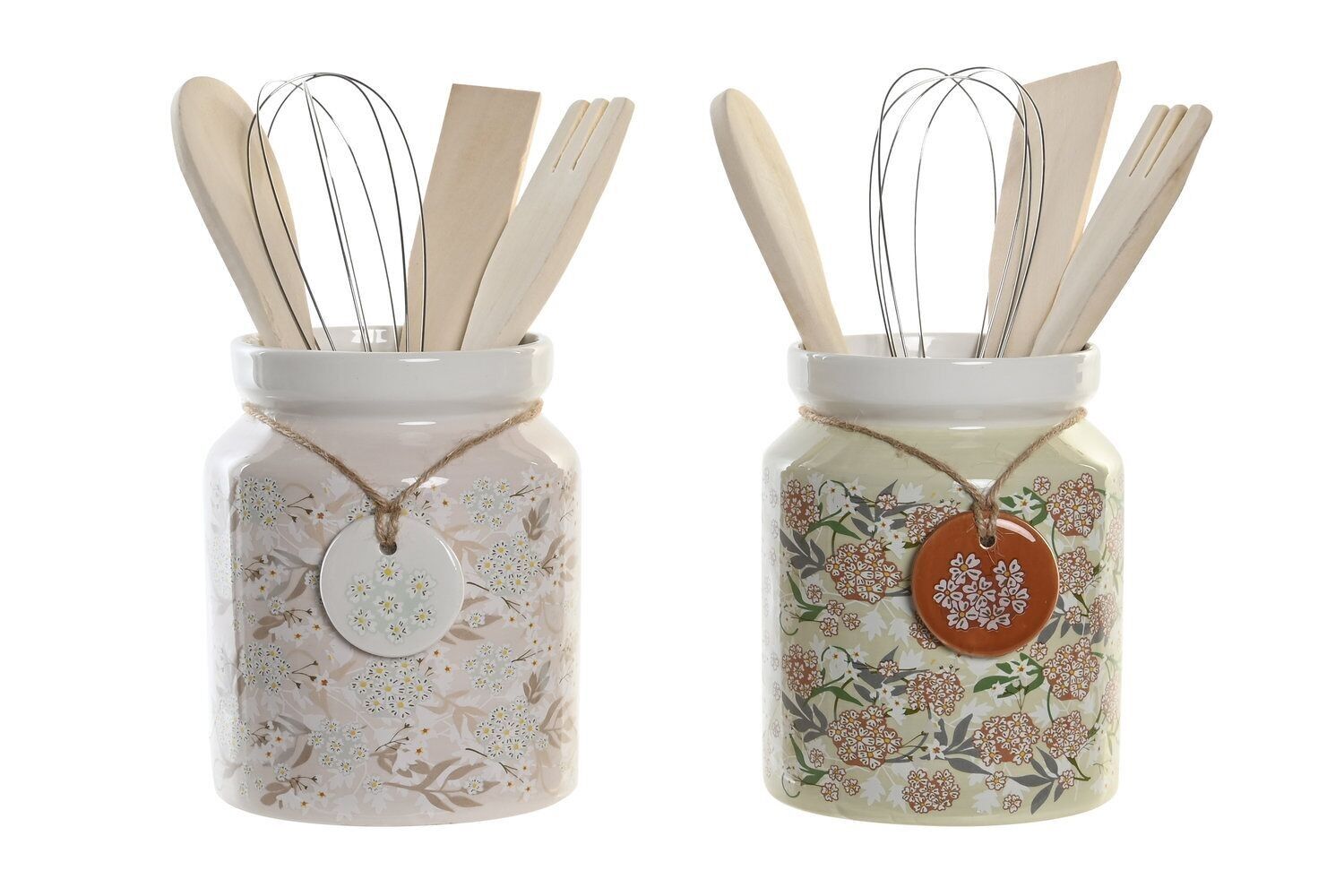 SET BARATTOLI UTENSILI 5 DOLOMITE 12X12X25 1 2 ASSORTIMENTO PC200319