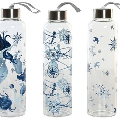 BOROSILICATE BOTTLE 6.5X6.5X23 550ML, 3 ASSORTMENTS. PC204207