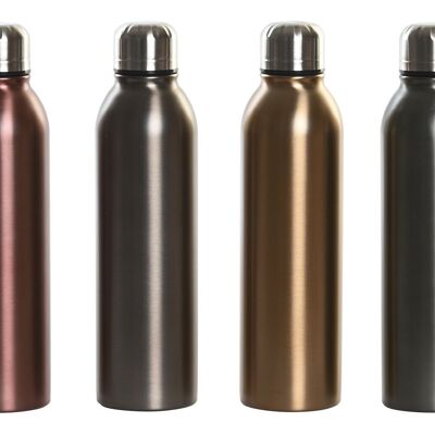 BOTTIGLIA IN ACCIAIO INOX 6,5X6,5X25,2 500ML, DOPPIO ASSORTIMENTO PA 4. PC202452