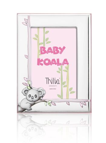 Cadre Photo 13x18 cm Argent Ligne "Koala" pour Enfant 1