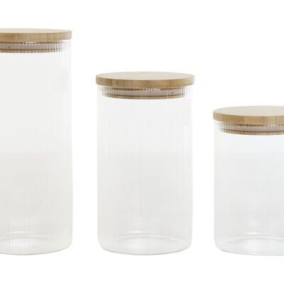 JAR SET 3 BOROSILICATE 10X10X22.3 1400 1400/1100/ PC208537