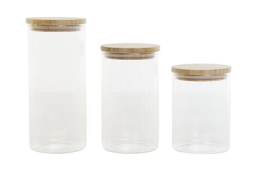 BOTE SET 3 BOROSILICATO 10X10X22,3 1400 1400/1100/ PC208537