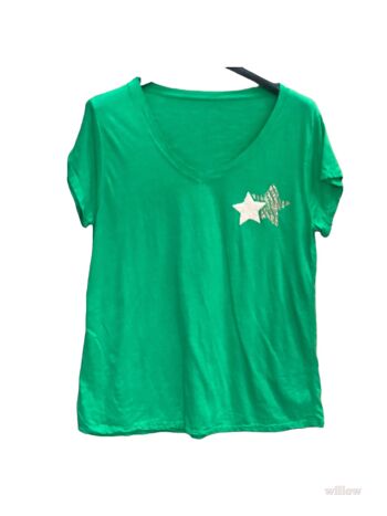T-shirt double étoile à la poitrine 8
