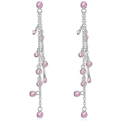 LAVANDE - boucles d'oreilles - rose - quartz (rose)