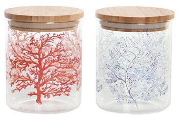 POT BOROSILICATE 10X10X12,5 700 ML, CORAIL 2 ASSORTIMENTS. PC204271 1