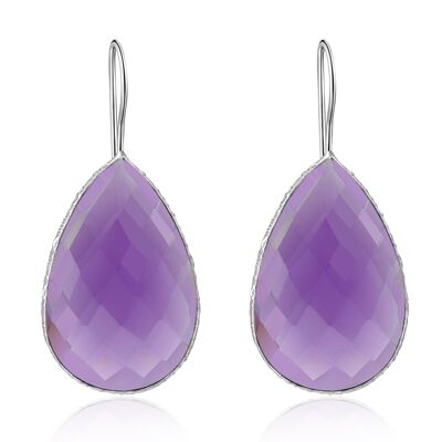 TULIPE - earrings - purple - amethyst (purple)