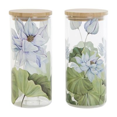 BOROSILIKATGLAS 10X10X22 1400ML SEERE LILIE 2 SURT PC208192