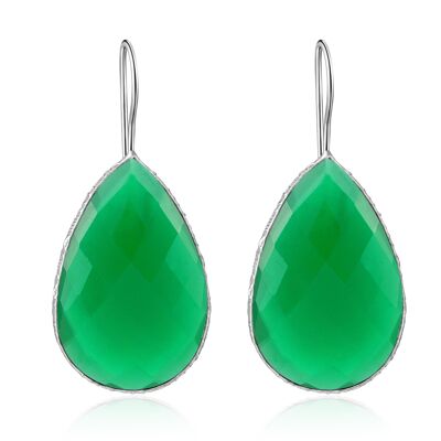 TULIPE - Earrings - green - onyx (green)