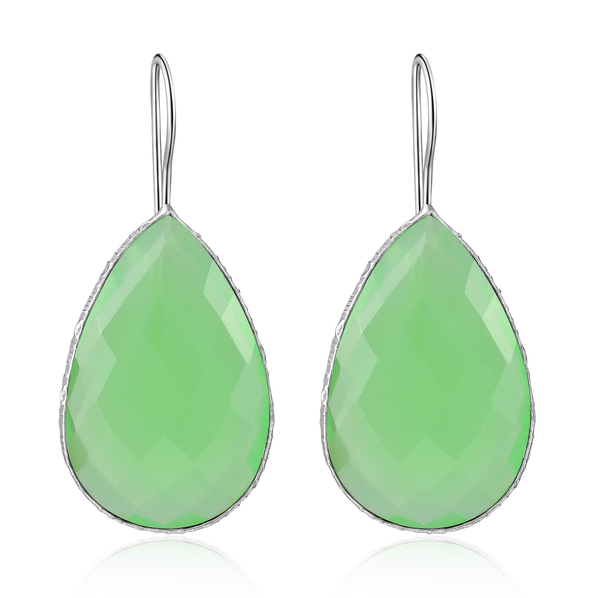 TULIPE - Orecchini - verde - calcedonio (verde)