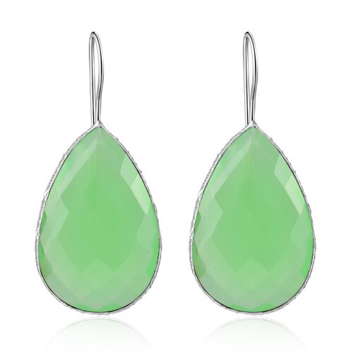 TULIPE - Ohrringe - green - chalcedon (green)